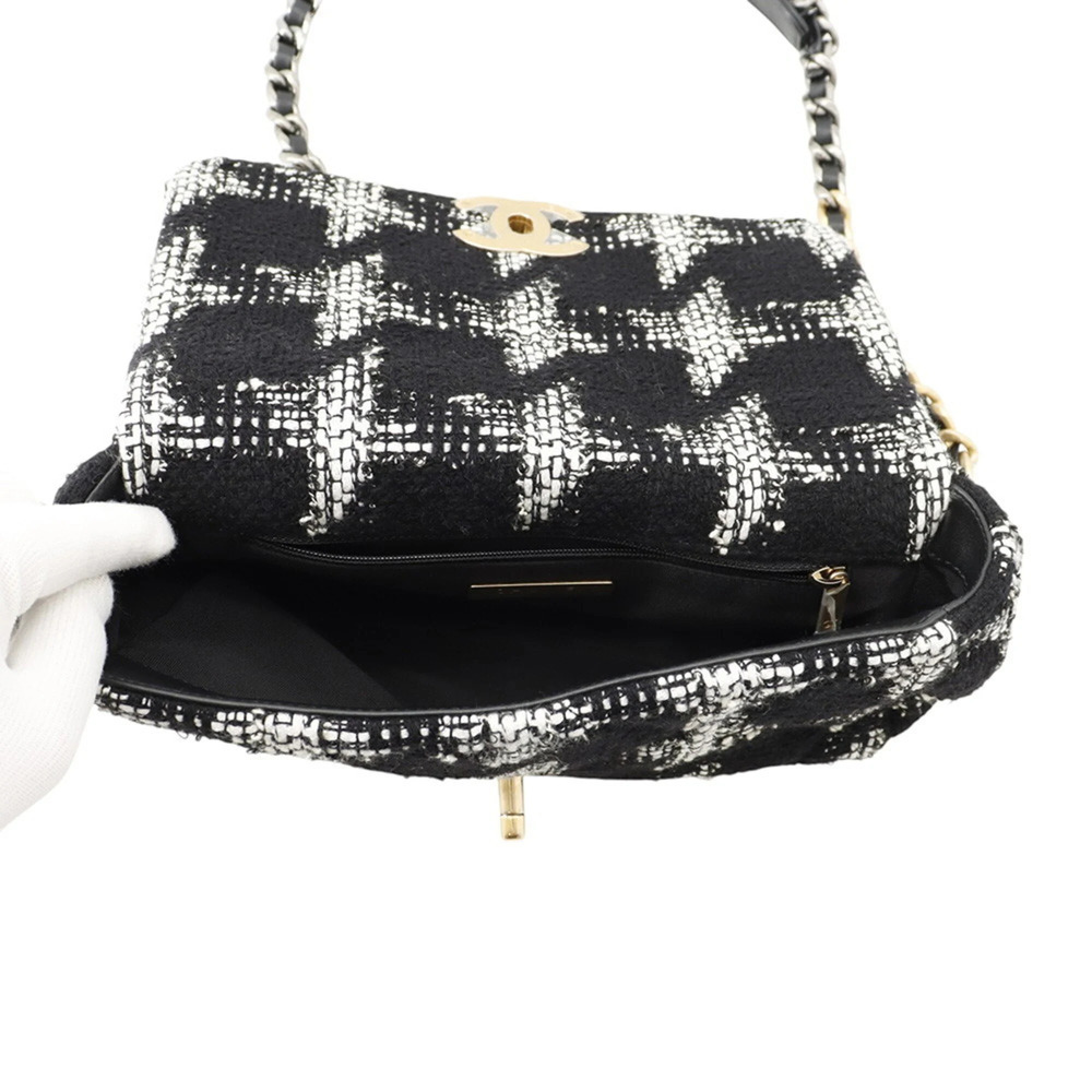Chanel Chain Shoulder Bag CHANEL19 Flap Coco Mark Tweed AS1160 CHANEL Handbag... - Picture 6 of 15
